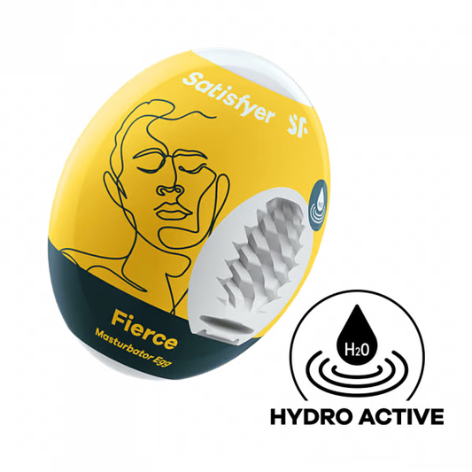 Satisfyer Masturbator Egg (Fierce) Yellow - Single