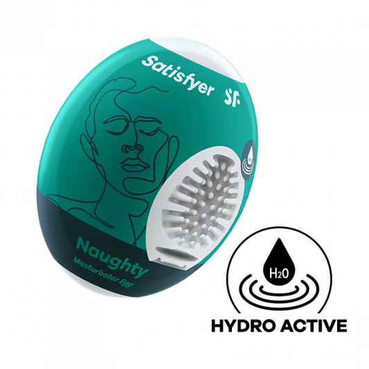 Satisfyer Masturbator Egg (Naughty) Dark Green - Single