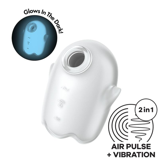 Satisfyer Glowing Ghost Air Pulse Vibrator - White