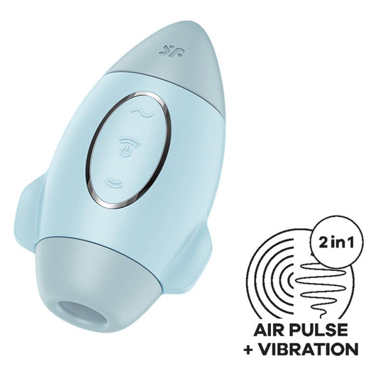 Satisfyer Mission Control Air Pulse Vibrator- Blue