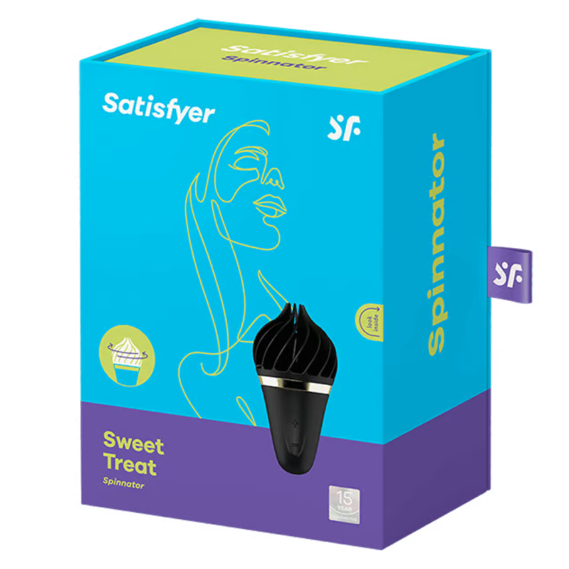 Satisfyer Sweet Treat Spinnator Black - Black/Gold
