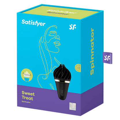 Satisfyer Sweet Treat Spinnator Black - Black/Gold