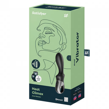 Satisfyer Heat Climax Anal Vibrator - Black