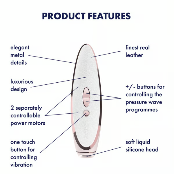 Satisfyer Prêt-à-porter Clitoral Stimulator  - white, rose gold