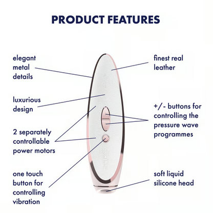 Satisfyer Prêt-à-porter Clitoral Stimulator  - white, rose gold