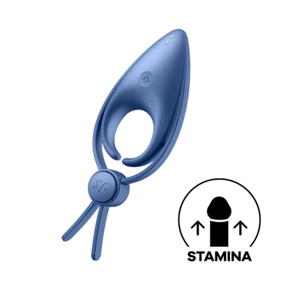 Satisfyer Sniper Ring Vibrator - Blue Grey