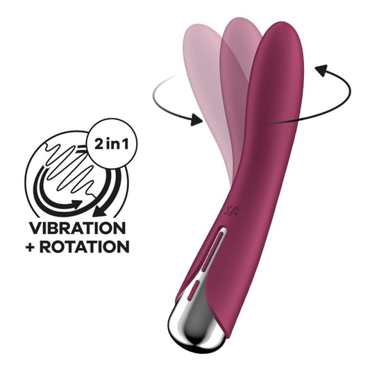 Satisfyer Spinning Vibe 1 Rotating G-spot Vibrator - Red