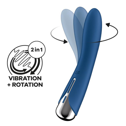 Satisfyer Spinning Vibe 1 Rotating G-spot Vibrator - Blue