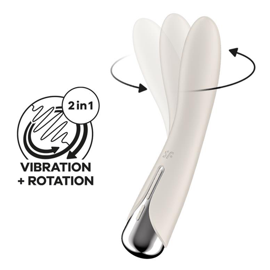 Satisfyer Spinning Vibe 1 Rotating G-spot Vibrator - Beige