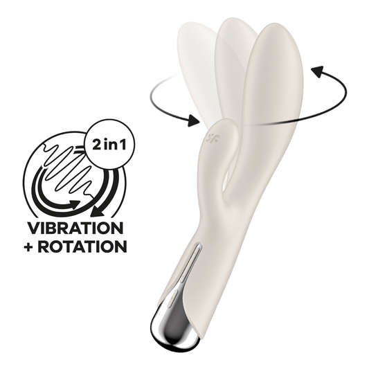 Satisfyer Spinning Rabbit 1 Rotating Vibrator - Beige