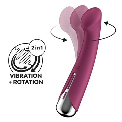 Satisfyer Spinning G-Spot 1 Rotating Vibrator - Red