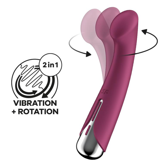 Satisfyer Spinning G-Spot 1 Rotating Vibrator - Red