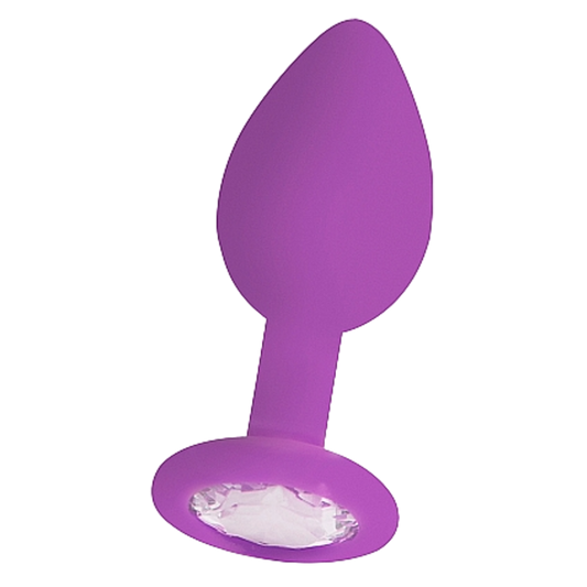Shots Ouch! Regular Diamond Butt Plug Purple