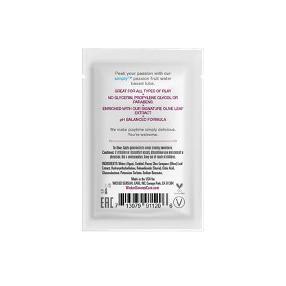 Wicked Simply Aqua Passion Fruit Sachet .1oz