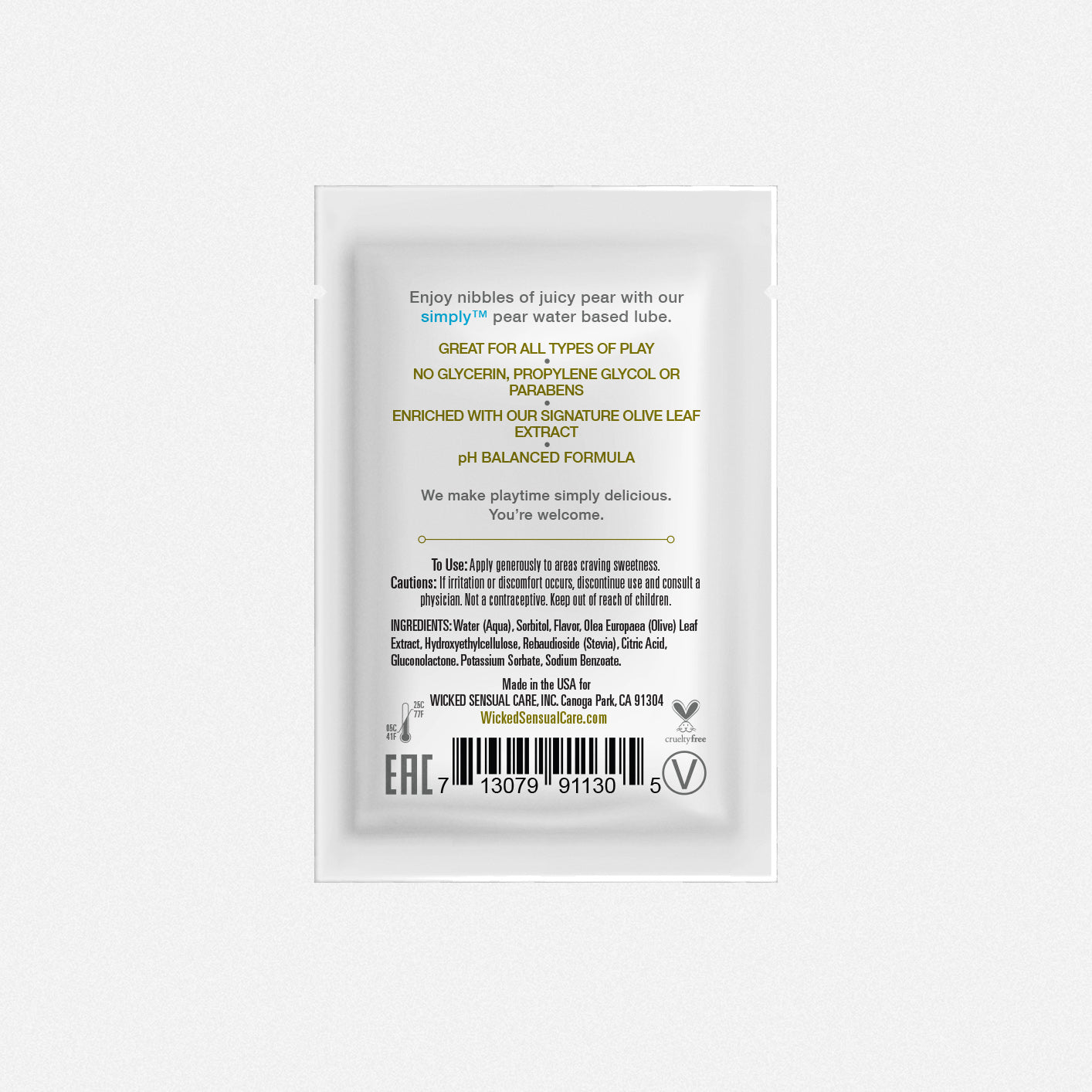 Wicked Simply Aqua Pear Sachets .1oz