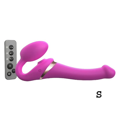 Strap On Me Multi Orgasm Bendable Strap-on - S - Fuchsia