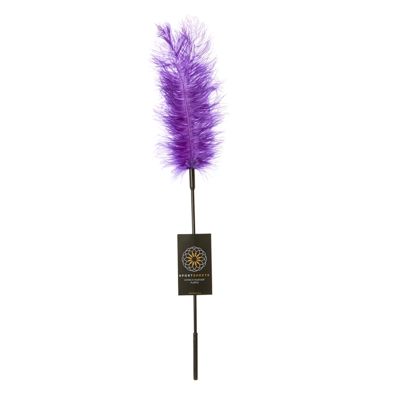 Sportsheets Ostrich Feather Tickler - Purple