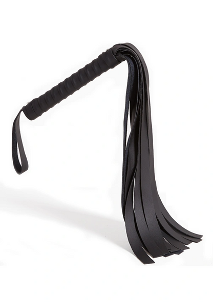 Sportsheets Black Faux Leather Flogger