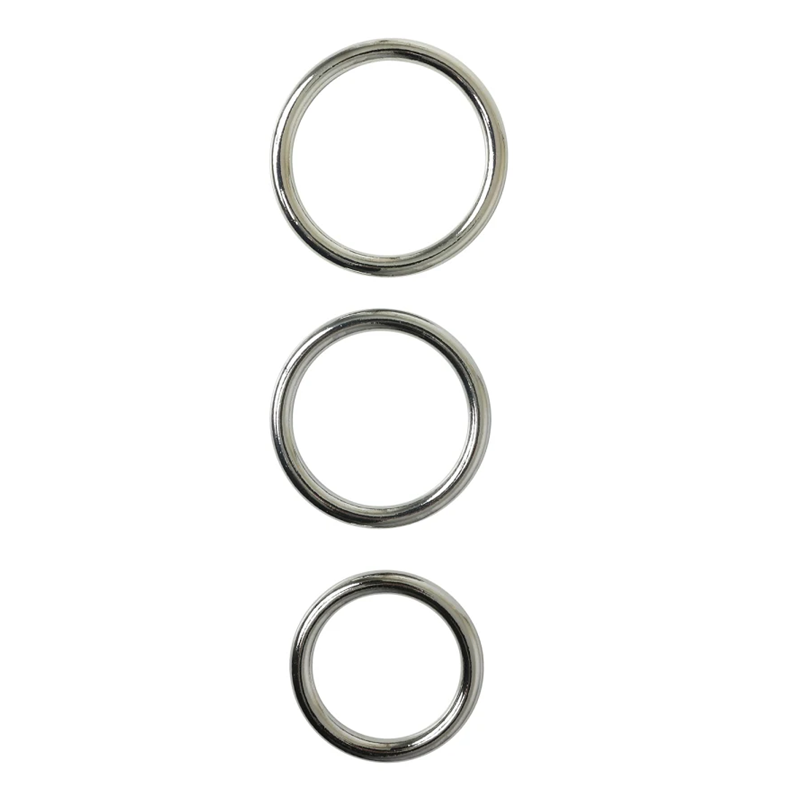 Sportsheets Seamless Metal O-Ring 3 Pack