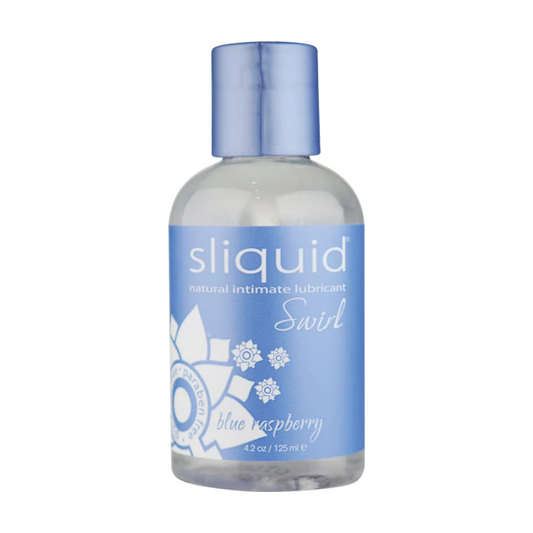 Sliquid Swirl Blue Raspberry Flavored Lubricant 4.2 oz