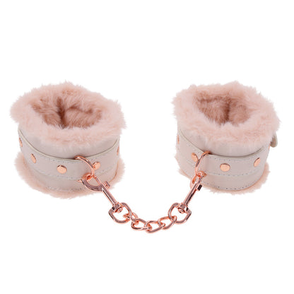 Sportsheets Sex & Mischief Peaches ‘n CreaMe Fur Handcuffs