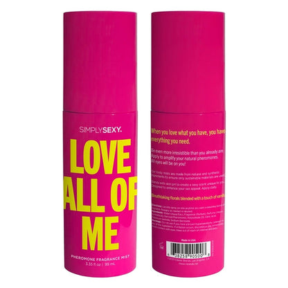 Simply Sexy Pheromone Body Mist Love All of Me - 3.35 floz | 99mL