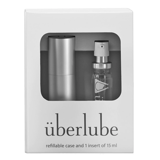 Uberlube Luxury Silicone Lubricant Good-To-Go Traveler - Silver