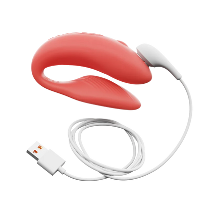 We-Vibe Chorus Couples Remote Control Vibrator - Crave Coral