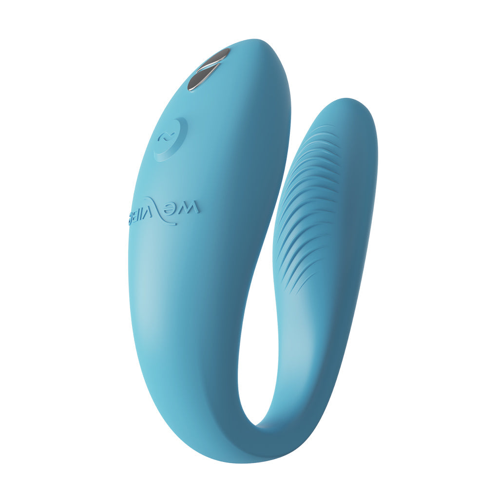 We-Vibe Sync GO Couples Travel Vibrator - Turquoise
