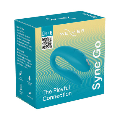 We-Vibe Sync GO Couples Travel Vibrator - Turquoise