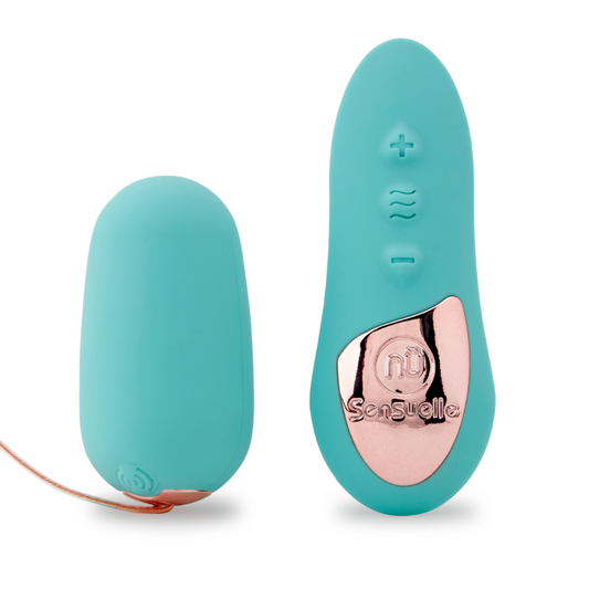 Nu Sensuelle Remote Control Petite Egg Vibrator Teal Blue