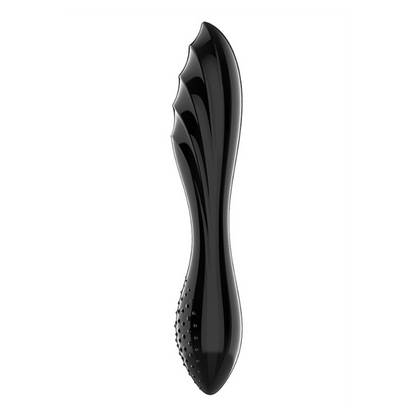 Satisfyer Dazzling Crystal 1 Glass Dildo - Black
