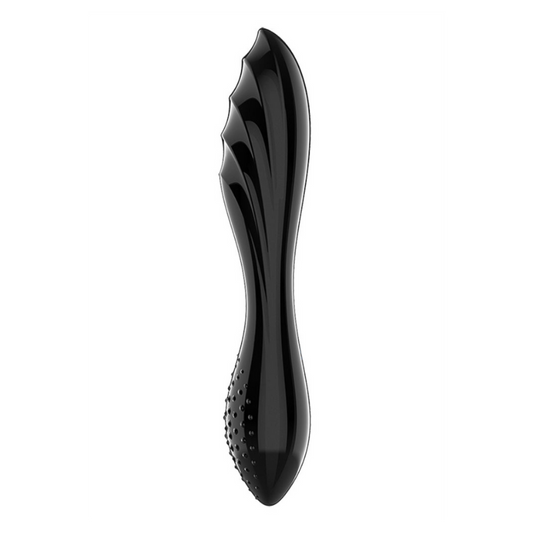 Satisfyer Dazzling Crystal 1 Glass Dildo - Black