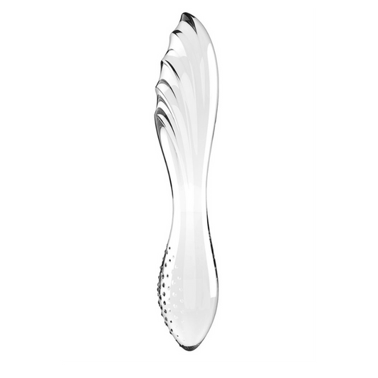 Satisfyer Dazzling Crystal 1 Glass Dildo - Transparent