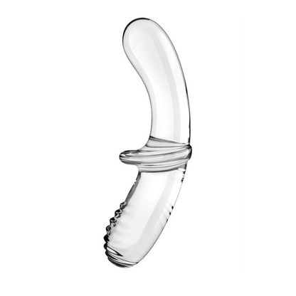 Satisfyer Double Crystal Glass Dildo - Transparent