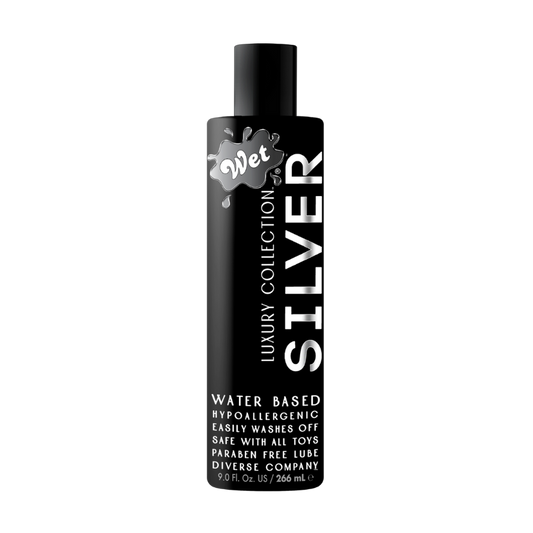 Wet Silver Water Based Lubricant 9 oz