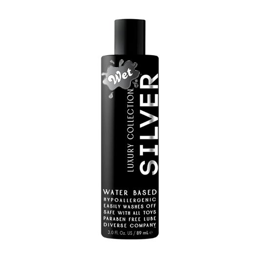Wet Silver Water Based Lubricant 3 Fl. Oz/89mL