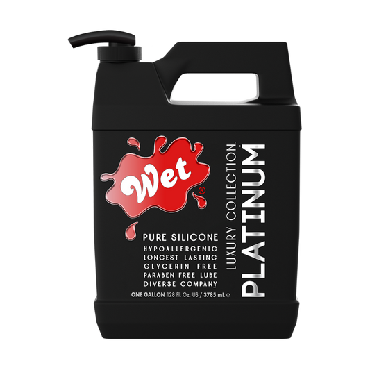 Wet Platinum Silicone Based Sex Lube Gallon