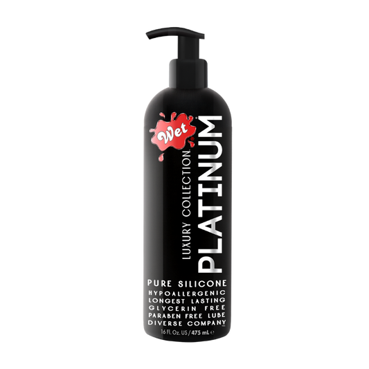 Wet Platinum Silicone Based Sex Lube 16 Ounce