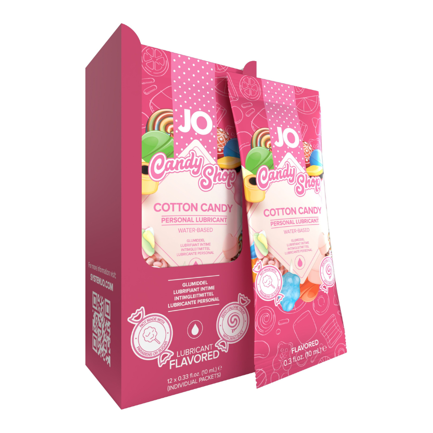 JO H2O Foil Display Box - Cotton Candy - Lubricant 0.34 floz / 10 mL