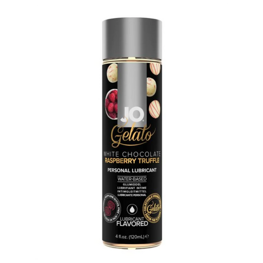 System JO Gelato White Chocolate Raspberry Flavored Lubricant 4 floz / 120 mL