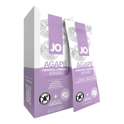 JO Agape Lubricant Foil Display Box 12 x 10mL