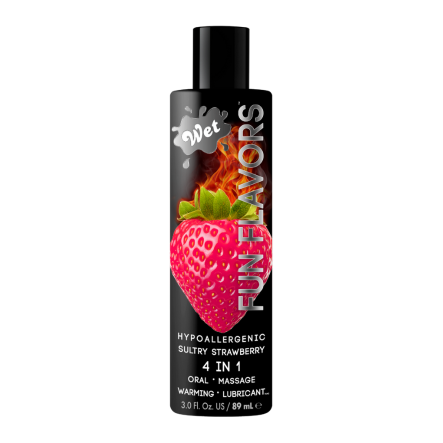 Wet Fun Flavors Sexy Strawberry 4 in 1 3oz