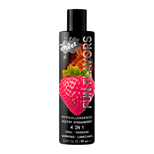 Wet Fun Flavors Sexy Strawberry 4 in 1 3oz