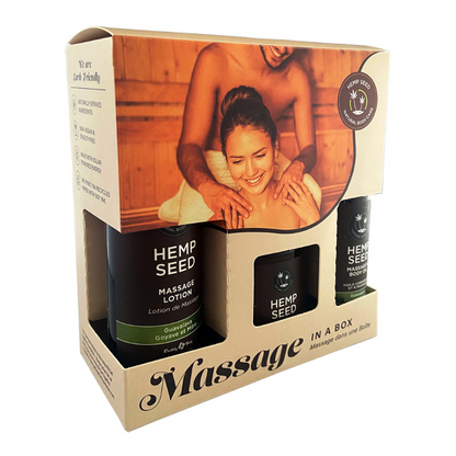 Earthly Body Hemp Seed Massage Gift Box - Guavalava