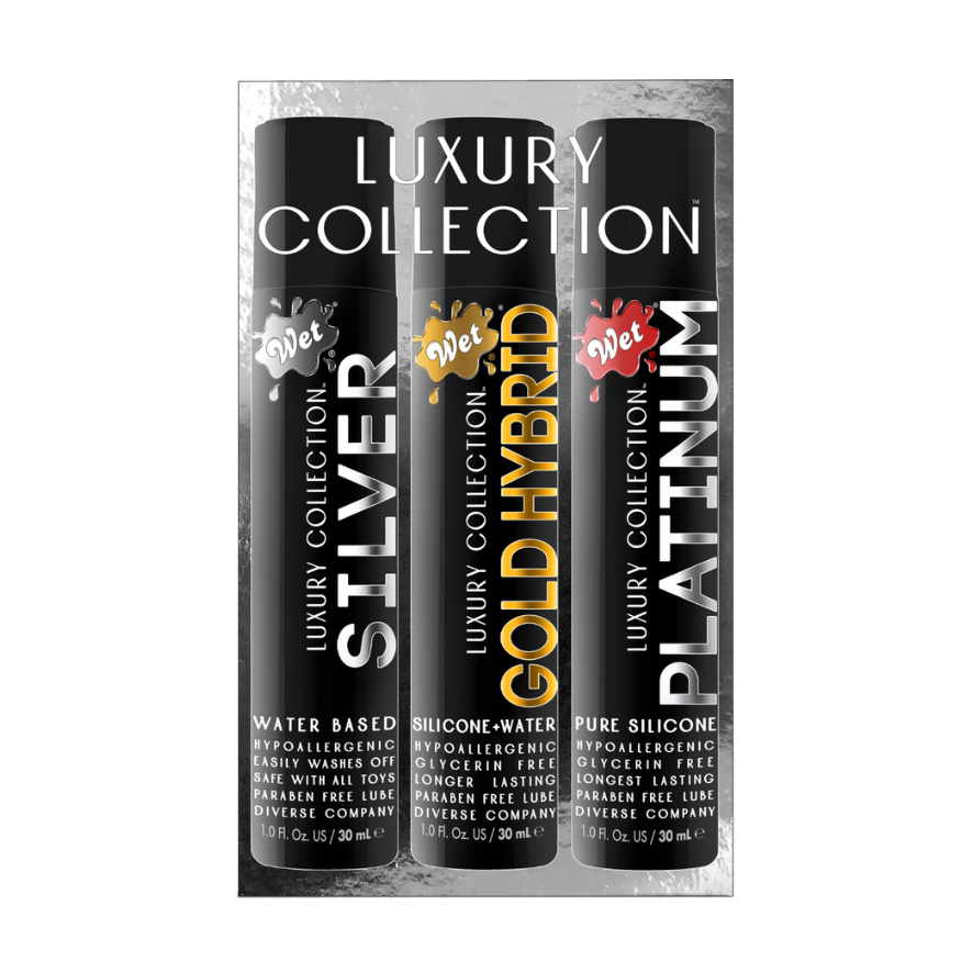 Wet Luxury 3 Pack (1OZ SILVER, GOLD, PLATINUM) 1 Fl. Oz./30mL