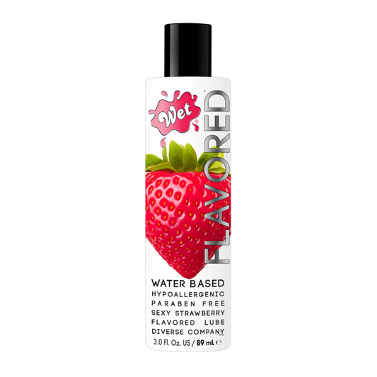Wet Flavored Sultry Strawberry Edible Lube 3oz