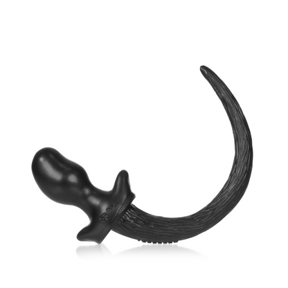 OxBalls Pug Puppy Tail Butt Plug BLACK Small