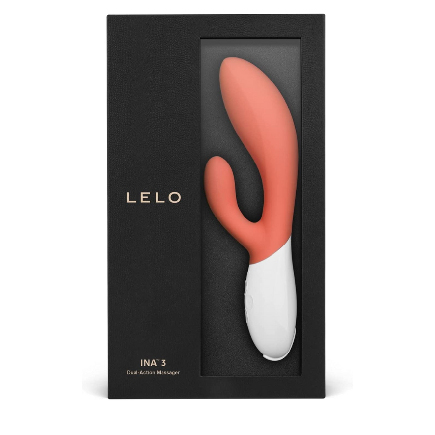 Lelo Ina 3 Rabbit Vibrator - Coral