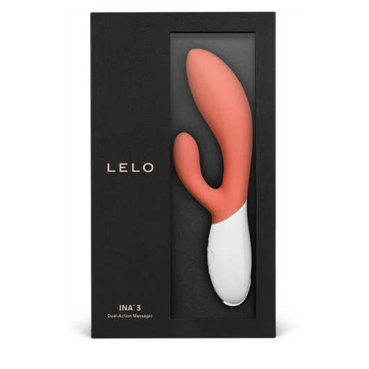 Lelo Ina 3 Rabbit Vibrator - Coral